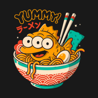 Yummy Noodle Creature T-Shirt