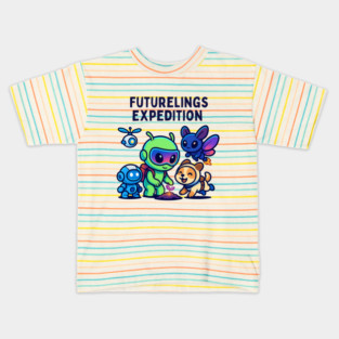 Futurelings Expedition – Cute Alien Team Growing a Sprout | Tomorrow Sprouts Tee Kids T-Shirt
