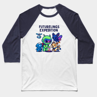 Futurelings Expedition – Cute Alien Team Growing a Sprout | Tomorrow Sprouts Tee Baseball T-Shirt