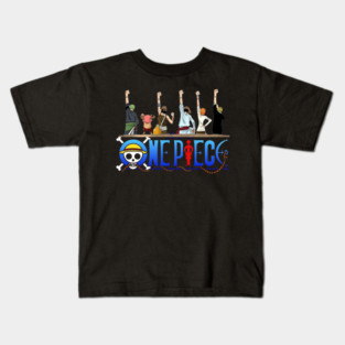 One Piece Ship and Drinks Kids T-Shirt