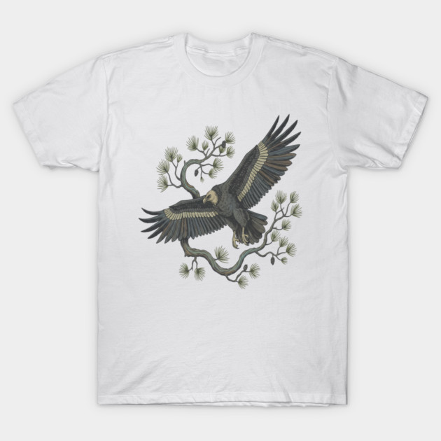 Lammergeier Bearded Vulture Bird in Flight T-Shirt by BirdsnStuff