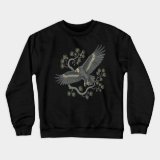 Lammergeier Bearded Vulture Bird in Flight Crewneck Sweatshirt