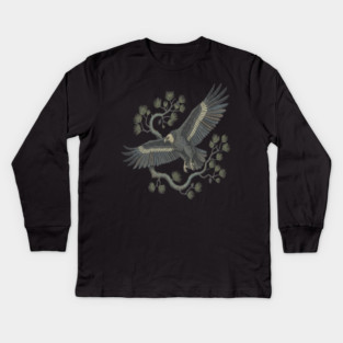Lammergeier Bearded Vulture Bird in Flight Kids Long Sleeve T-Shirt