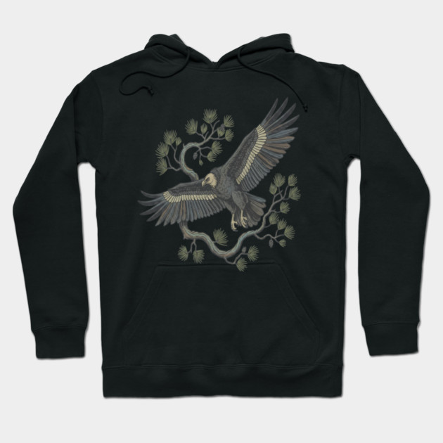 Lammergeier Bearded Vulture Bird in Flight Hoodie by BirdsnStuff