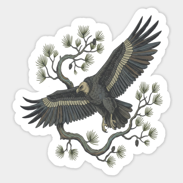 Lammergeier Bearded Vulture Bird in Flight Magnet by BirdsnStuff