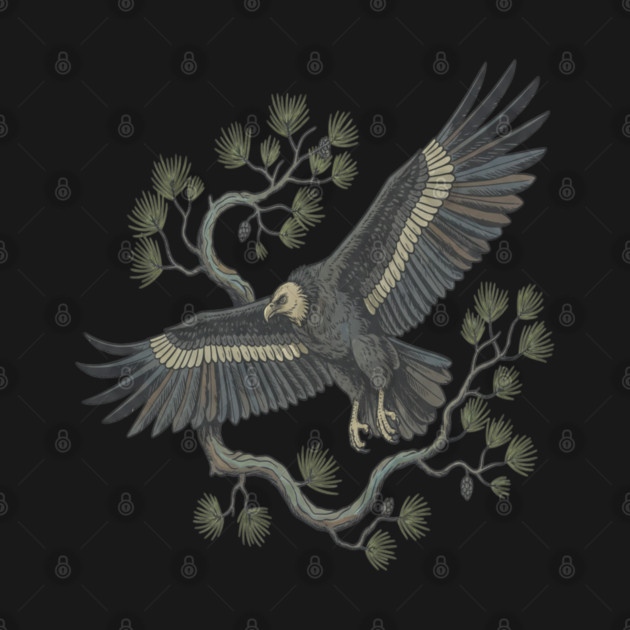 Lammergeier Bearded Vulture Bird in Flight by BirdsnStuff