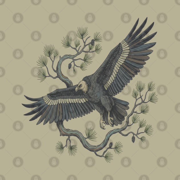 Lammergeier Bearded Vulture Bird in Flight by BirdsnStuff