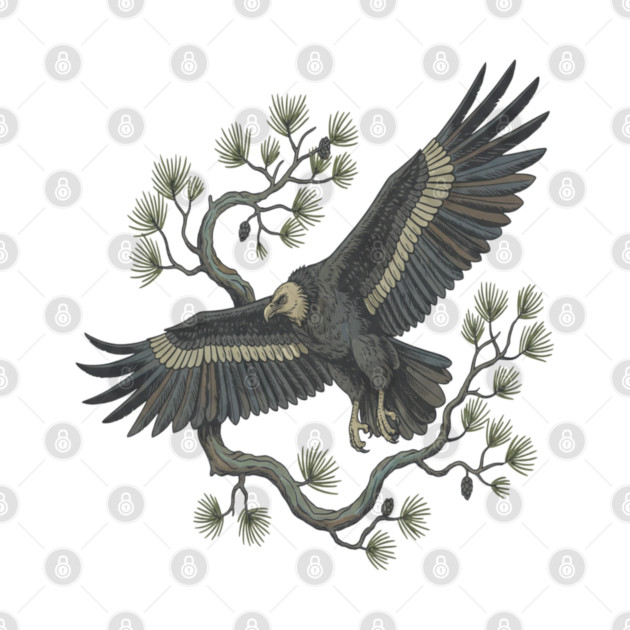 Lammergeier Bearded Vulture Bird in Flight by BirdsnStuff