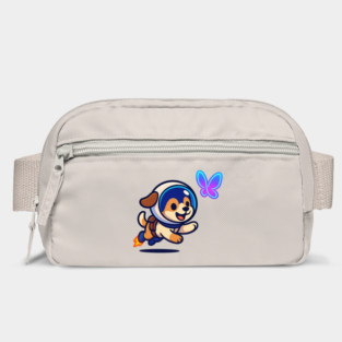 Chasing Tomorrow – Cute Space Pup & Butterfly | Wholesome Tomorrow Sprouts Tee Bag