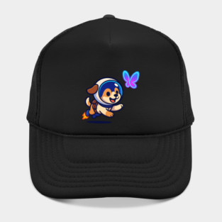 Chasing Tomorrow – Cute Space Pup & Butterfly | Wholesome Tomorrow Sprouts Tee Hat