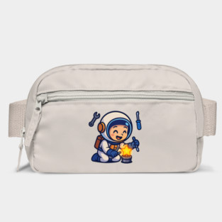 Fixing Tomorrow – Cute Astronaut Polishing a Star | Wholesome Tomorrow Sprouts Tee Bag