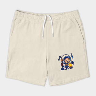 Fixing Tomorrow – Cute Astronaut Polishing a Star | Wholesome Tomorrow Sprouts Tee Shorts