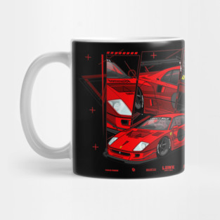 ferrari f40 liberty walk red Mug