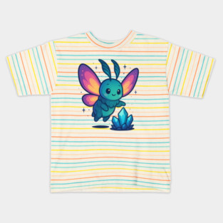 Crystals of Tomorrow – Cute Cosmic Moth Creature | Wholesome Tomorrow Sprouts Tee Kids T-Shirt