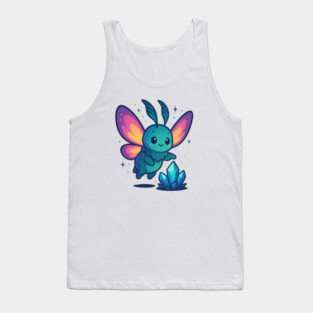 Crystals of Tomorrow – Cute Cosmic Moth Creature | Wholesome Tomorrow Sprouts Tee Tank Top