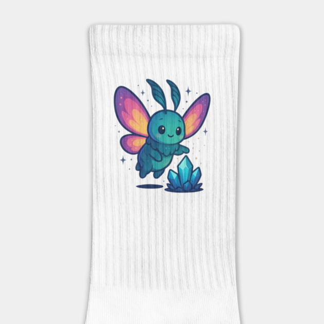 Crystals of Tomorrow – Cute Cosmic Moth Creature | Wholesome Tomorrow Sprouts Tee by Anne Lee