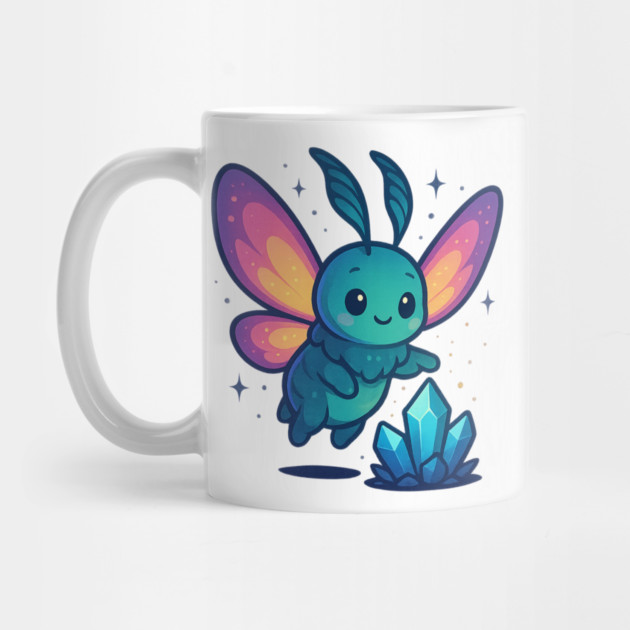 Crystals of Tomorrow – Cute Cosmic Moth Creature | Wholesome Tomorrow Sprouts Tee by Anne Lee