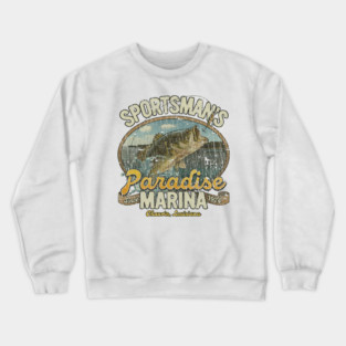 Sportsman's Paradise Marina – Chauvin Louisiana Fishing 1974 Crewneck Sweatshirt