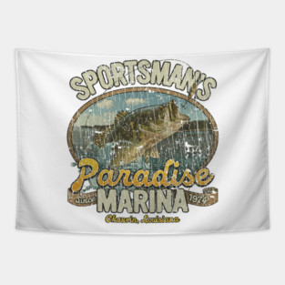 Sportsman's Paradise Marina – Chauvin Louisiana Fishing 1974 Tapestry