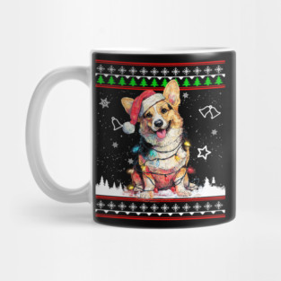 Corgi Christmas Ugly Sweater Funny Dog Xmas Mug