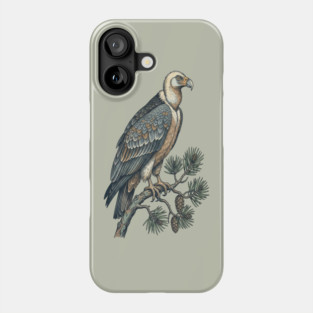 Lammergeier Vulture Perched on Pine Tree Phone Case