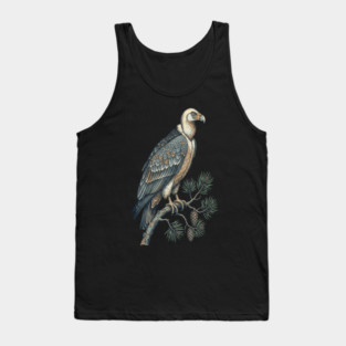 Lammergeier Vulture Perched on Pine Tree Tank Top