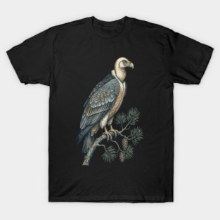 Lammergeier Vulture Perched on Pine Tree T-Shirt
