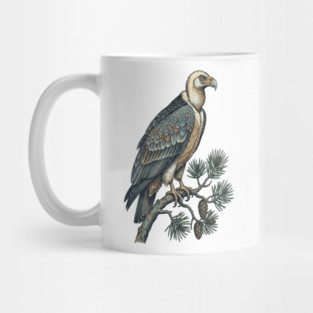 Lammergeier Vulture Perched on Pine Tree Mug