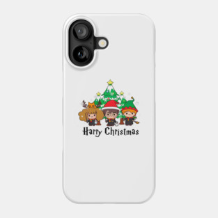 Harry Potter Chibi Christmas Trio Harry, Ron & Hermione Phone Case