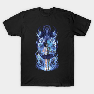 Half Human Half Spirit – Blue Flame Guardian T-Shirt