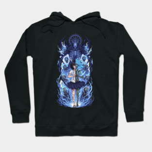 Half Human Half Spirit – Blue Flame Guardian Hoodie