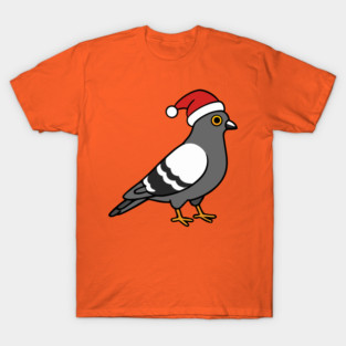 Santa Pigeon – Funny Christmas City Bird Cartoon T-Shirt