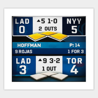 Dodgers Back to Back Championship Scoreboard Sticker