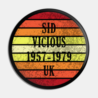 Sid Vicious DEC26 England 1957 1979 Music D5138 Pin