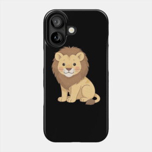 Adorable Lion Cub Sitting Phone Case