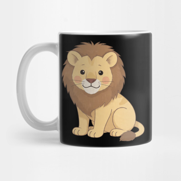 Adorable Lion Cub Sitting by khaireddine