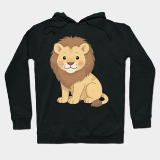 Adorable Lion Cub Sitting Hoodie