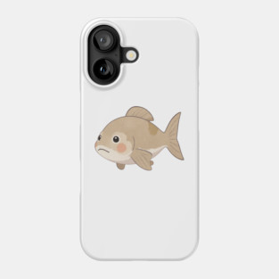 Grumpy Fish Cute Watercolor Style Phone Case