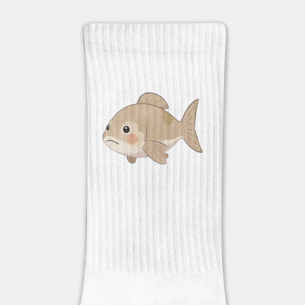 Grumpy Fish Cute Watercolor Style by khaireddine