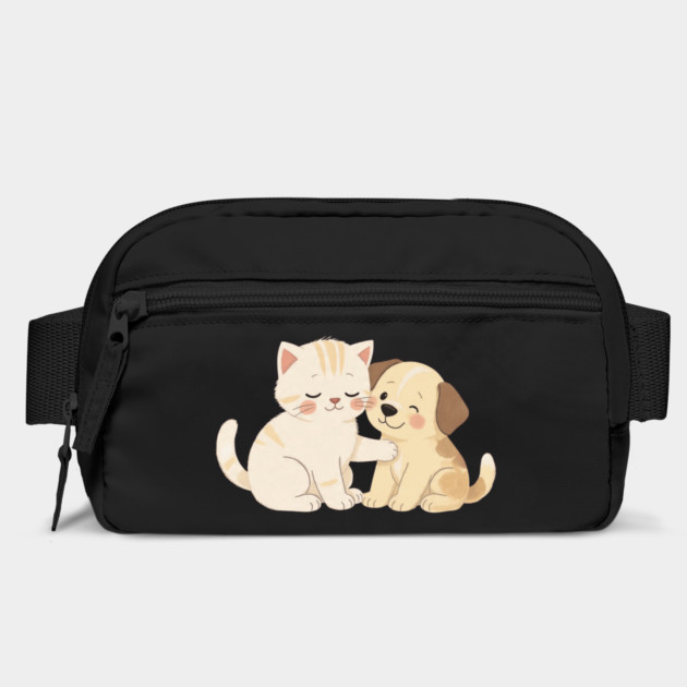 Kitten and Puppy Best Friends Hug by khaireddine