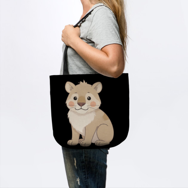 Cute Young Lion with Mane Illustration by khaireddine