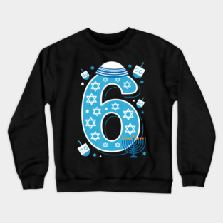 Funny Jewish Meme 67 Hanukkah Couple Matching Six Seven Jew Crewneck Sweatshirt