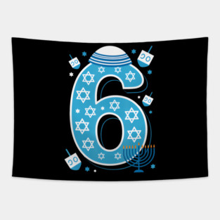 Funny Jewish Meme 67 Hanukkah Couple Matching Six Seven Jew Tapestry