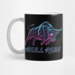 BULL RUN Synthwave - Day Trader Aesthetic Mug
