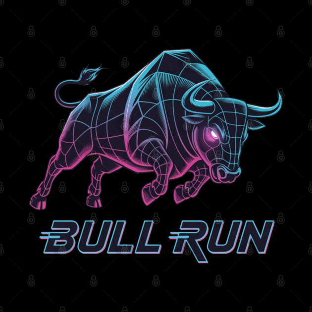 BULL RUN Synthwave - Day Trader Aesthetic by Pixel Threads 