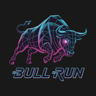 BULL RUN Synthwave - Day Trader Aesthetic T-Shirt