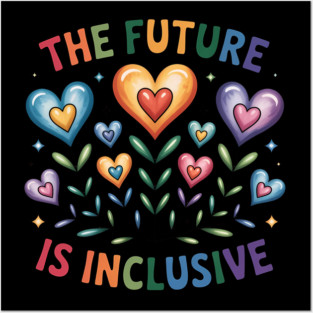 The Future is Inclusive Rainbow Pride LGBTQ Gift Gay Pride Gay Pride Gift Posters and Art
