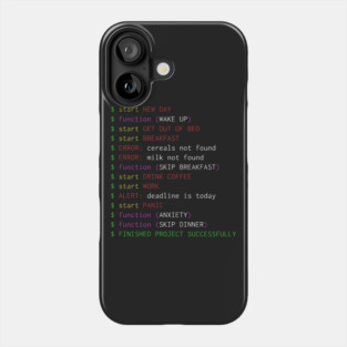 Monday Programmer Phone Case