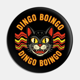 Retro Cat Dingo Boingo Design Pin