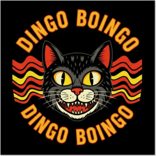 Retro Cat Dingo Boingo Design Posters and Art